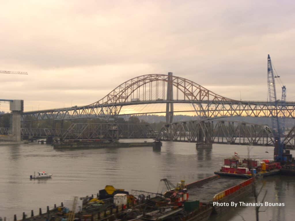 Discover Pattullo Bridge British Columbia — a short walk of views, history, and connection across the Fraser River’s shining expanse.