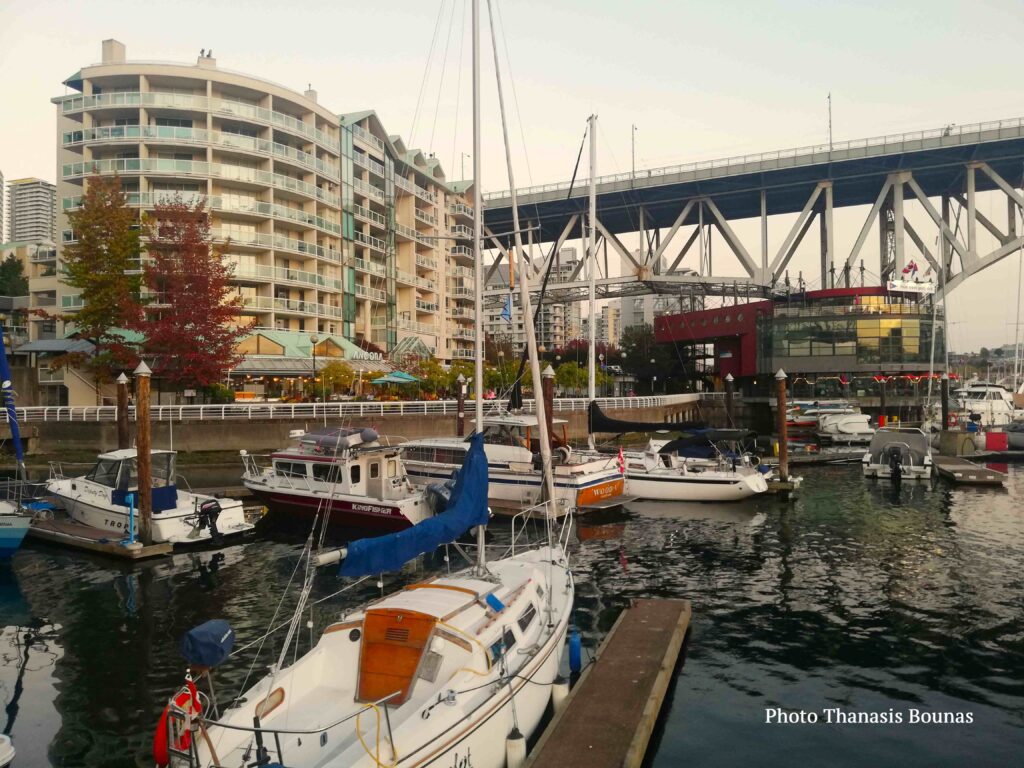 The history of marina at the end of Hornby Strait in Vancouver, British Columbia, Canada - Photo By Thanasis Bounas