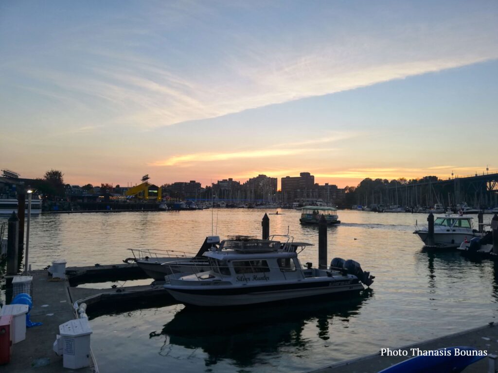 The history of marina at the end of Hornby Strait in Vancouver, British Columbia, Canada - Photo By Thanasis Bounas