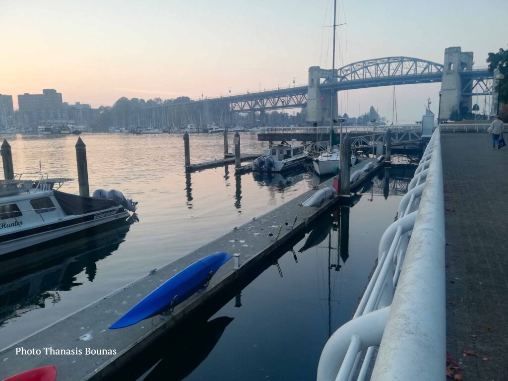 The history of marina at the end of Hornby Strait in Vancouver, British Columbia, Canada - Photo By Thanasis Bounas