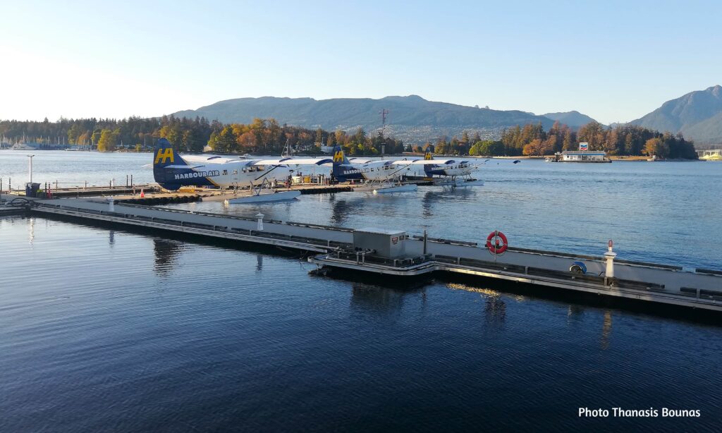 The Romance of Walking Through Vancouver Harbour Flight Centre and Watching the Seaplanes Take Off - Photo By Thanasis Bounas