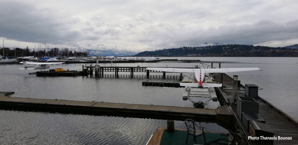 Okanagan Lake in Kelowna – Where Sailboats and Seaplanes Share the Horizon - Photo By Thanasis Bounas