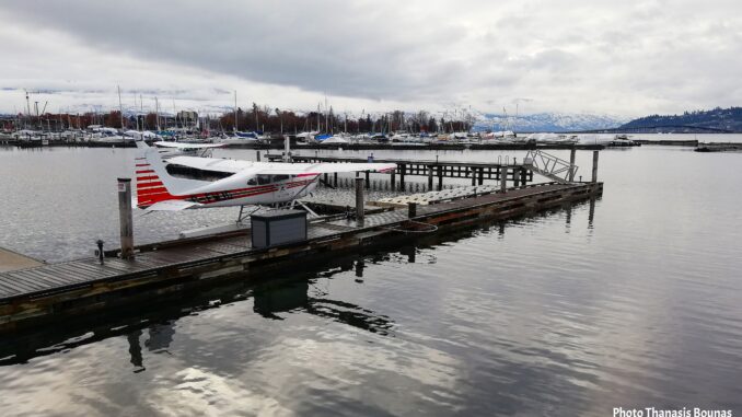 Okanagan Lake in Kelowna – Where Sailboats and Seaplanes Share the Horizon - Photo By Thanasis Bounas