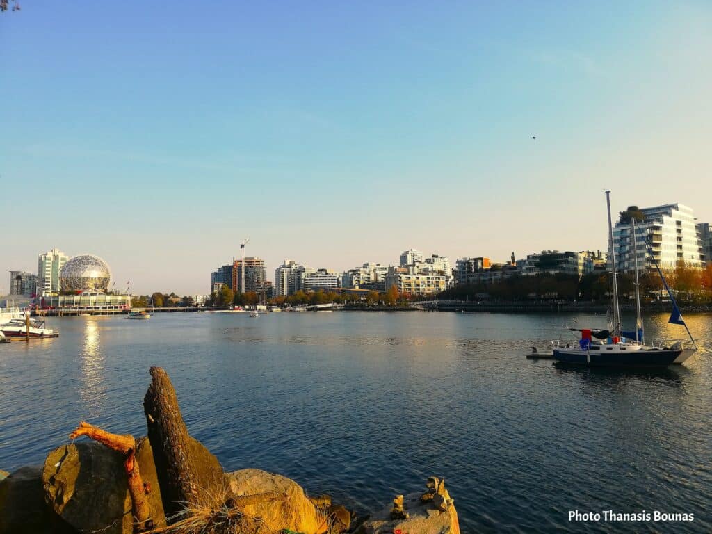 Walking False Creek with Science World in View - A Journey Worth Starting Anywhere - Photo By Thanasis Bounas