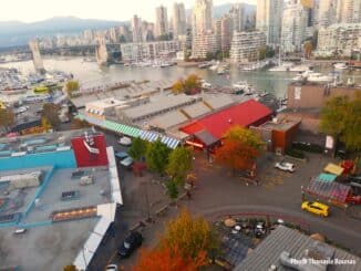 Walking the Granville Bridge Sunset Views Over Granville Island - Photo By Thanasis Bounas